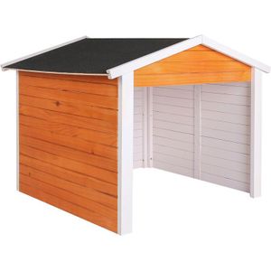 Wiltec - Garage für Mähroboter aus Holz Rasenrobotergarage Gartenhaus Carport Station