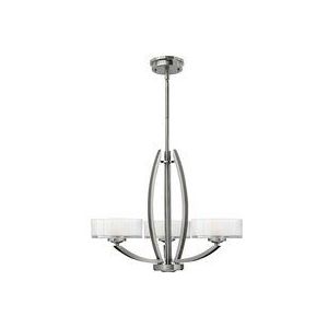 Elstead - Meridian - Multi Arm Chandelier 3 Hell gebürstetes Nickel-Finish, G9