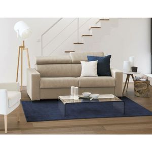 Talamo Italia Festes Sofa Micaela, Großes 2-Sitzer-Sofa, 100% Made in Italy, Sofa-Wohnzimmer, aus gepolstertem Stoff, mit verstellbaren Kopfstützen