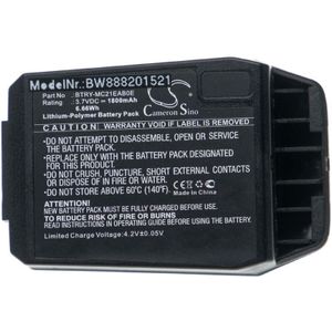 Vhbw - Akku kompatibel mit Motorola MC21, MC2100, MC2180 Handheld Computer Scanner (1800mAh, 3,7V, Li-Polymer)