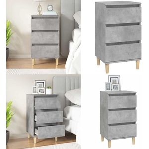 Vidaxl - Nachttisch Betongrau 40x35x70 cm Holzwerkstoff - Nachttisch - Wohnzimmer - Schlafzimmereinrichtung - Holzmöbel - Grau - Home & Living