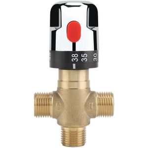 Messing-Thermostat-Mischventil, Wassertemperatur-Rohr, Becken-Thermostat-Steuerung - Eosnow