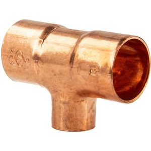 Kupfer-Lötfitting T-Stück reduziert - Typ 5130R, dvgw 18 x 22 x 15 mm