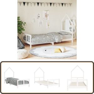 Vidaxl - Kinderbett Weiß 80x200 cm Massivholz Kiefer - Kinderbett - Holzkinderbett - Kiefernholzbett - Weißes Kinderbett - Jugendzimmer