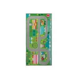 Beliani - Teppich Bunt Polyester 80 x 150 cm Kurzflor Stadt Motiv Bedruckt Kinderzimmer Rechteckig