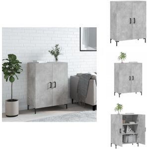 Vidaxl - Sideboard Betongrau 69,5x34x90 cm Holzwerkstoff - Schreibtisch - Wohnzimmermöbel - Sideboard - Regal - Grau