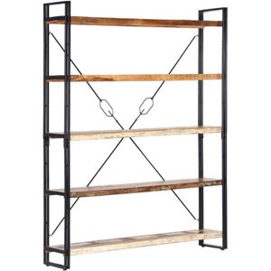 Vidaxl - Bücherregal 5 Fächer 140x30x180 cm Altholz Massiv