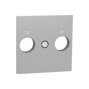 Schneider Electric - schneider NU944030 tv / FM-Buchsenabdeckung aus Aluminium