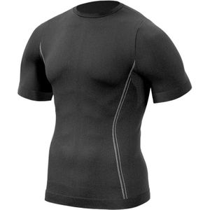 Feat Thermo-T-Shirt mit halben Ärmeln - l/xl - Nero - Worik
