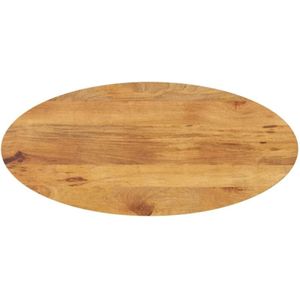 Tischplatte 100x40x2,5 cm Oval Massivholz Mango Vidaxl