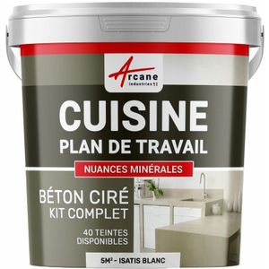 Arcane Industries - beton ciré: kit betonbeschichtung | kunstharzbeton für die küche: für die Arbeitsplatte, Spüle, Fußböden und Wände