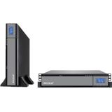 Phasak - Online-Rack-USV, Marke Modell ph 9315 1500 va, ideal für it und kritische Systeme, mit doppelter Umwandlung, externen Batterien,