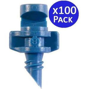 Set von 100 360º Bewässerungsdüsen für Mikrodosiersystem, Sprühkopf für Bewässerung: 1 bis 1,2 Meter