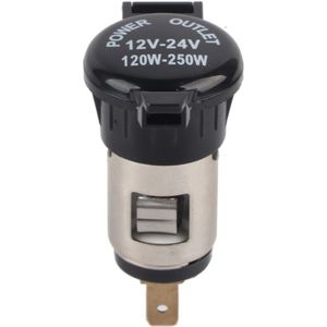 Rosvola - Jeffergarden 12–24 v Zigarettenanzünder-Adapter, Zigarettenanzünder-Buchse, für Auto und Motorrad
