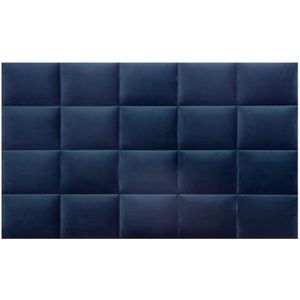 Wandpaneel Bett-Kopfteil - 200 cm - Samt - Blau - bartel von Pascal Morabito