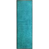 Fußmatte Waschbar Cyan 60x180 cm Vidaxl