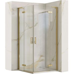 Duschkabine REA hugo 80X90 gold brush