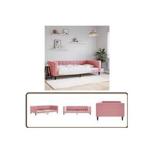 Tagesbett Rosa 100x200 cm Samt - Vidaxl