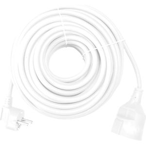 Silver Electronics - Stromverlängerungskabel silber Elektrik 10m - 3x 1,5mm - 250v - 16a - 3.500w -