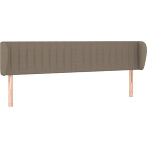 Kopfteil mit Ohren Taupe 183x23x78/88 cm Stoff vidaXL