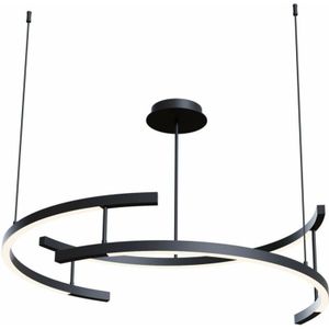 Line Moderne integrierte Pendel-Deckenleuchte Schwarz, 4000K - Maytoni