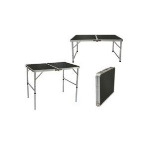 Alu Campingtisch ca. 90x60cm höhenverstellbar Reisetisch Klapptisch Kofferformat