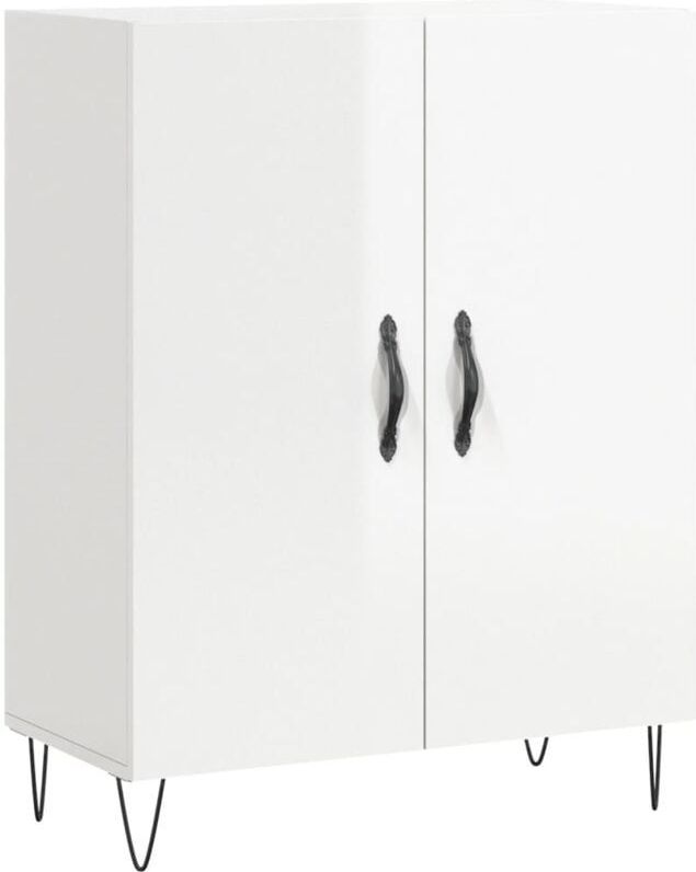 Vidaxl - Sideboard Hochglanz-Weiß 69,5x34x90 cm Holzwerkstoff