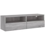 Vidaxl - TV-Wandschrank Grau Sonoma 100x30x30 cm Holzwerkstoff