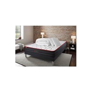 Somness - Komplettpaket Bett - Matratze 160x200 cm + Boxspringbett (Monoblock) + 2 Kopfkissen + Bettdecke - Boost