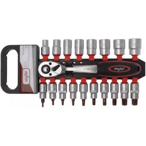 MJW-Satz aus 1/2-Zoll-Sechskant- und TORX-Steckschlüsseleinsätzen mit Ratsche
