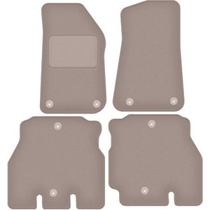 Beige Velours-Fußmatten für: Jeep Wrangler JL 5 Türen (2018-2023)
