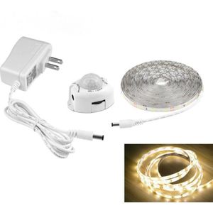 Aiperq - LED-Lichtstreifen mit Bewegungsmelder, selbstklebender flexibler LED-Streifen, wasserdicht IP65 mit 12-V-Stromversorgung, Lichtleiste für