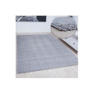 Nizza1000 Hellgrau Shaggy Extra Flauschig Dicht Gewebt ,120x170 cm