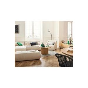 Lisa Design - Onyx - 5-sitzer modulares ecksofa links - cord - beige
