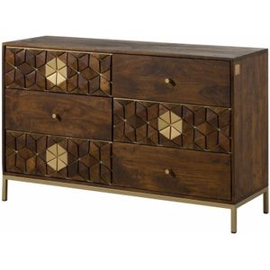 Sideboard Mango 122x40x77 braun geölt DIAMOND 209
