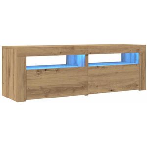 Vidaxl - TV-Schrank mit led Artisan-Eiche 120x35x40 cm Holzwerkstoff