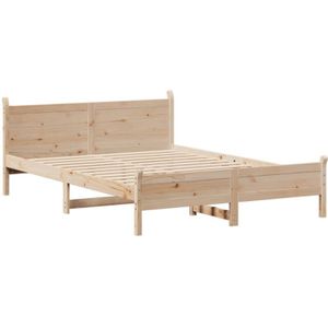 Vidaxl - Massivholzbett ohne Matratze 120x200 cm Kiefernholz