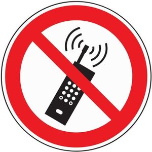 Verbotszeichen ASR A1.3/DIN EN ISO 7010 Mobilfunk verboten Folie