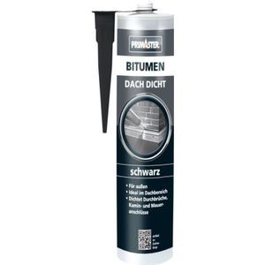 Primaster - Bitumen Dach Dicht Schwarz 310ml Fugenmasse Dachdichtung Bitumenmasse