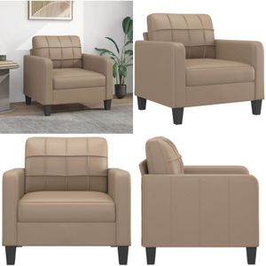 Vidaxl - Sessel Cappuccino-Braun 60 cm Kunstleder - Esszimmerstuhl - Couchtisch - Wohnzimmersofa - Ledercouch - Lounge Chair - Home & Living