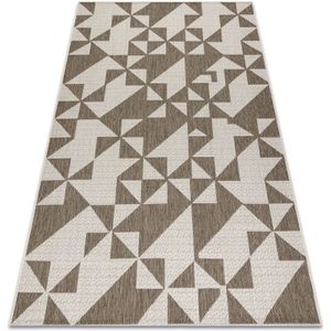 Teppich sizal floorlux 20489 Champagner / taupe dreiecke beige 240x330 cm