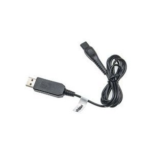 Vhbw - USB-Ladekabel kompatibel mit Philips HQ7310, HQ7320, HQ7340, HQ7360, HQ7390, HQ7414, HQ7415 Rasierer - Netzkabel, 100 cm, Schwarz