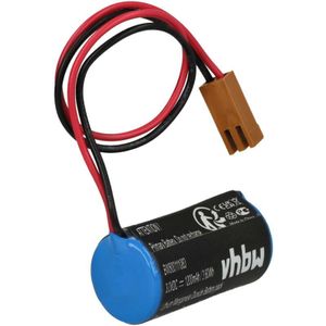 Vhbw - Batterie kompatibel mit Fanuc Power Mate f (cnc System Amplifier), Power Mate h (cnc System Amplifier) Industrieroboter (1200mAh, 3V, Li-MnO2)