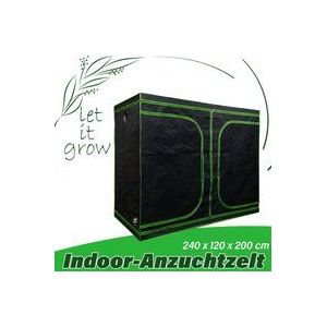 Grow Zelt für Pflanzen Zuchtzelt Gewächshaus Box Garten Anzucht Gemüse Kräuter Grow Schrank Indoor 240 x 120 x 200 cm Blumen klein Tomaten Hydro