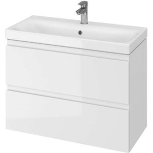 Cersanit - Moduo - Waschtisch mit Unterschrank, 57x80x38 cm, 2 Schubladen, weiß S801-225-DSM