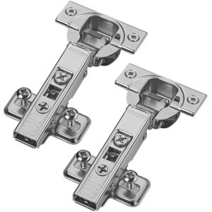 Topfband Schrankscharnier 110° 71B3580 Eckanschlag SoftClose 3D-Verstellung, inkl. Montageplatte 174E6100 - 2er Set - Blum