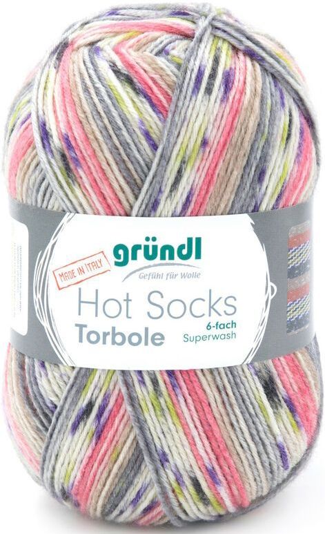 Sockenwolle Hot Socks Torbole, 6-fach, 150 g - Gründl