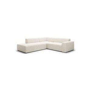 Ecksofa links 5-Sitzer Truhe Torino Beige