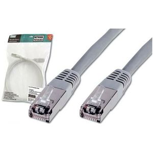 Cat 5e Patchkabel, f/utp, grau, Kupferkaschierter Aluminiumleiter (cca). Kabellänge 2 m