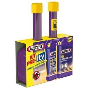 Wynn's Pre-ITV-Kit gegen Dieselverschmutzung mit Schwarzrauchbeseitiger und Einspritzdüsenreiniger (2x325ml)